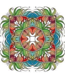 Square Mehndi Tattoo